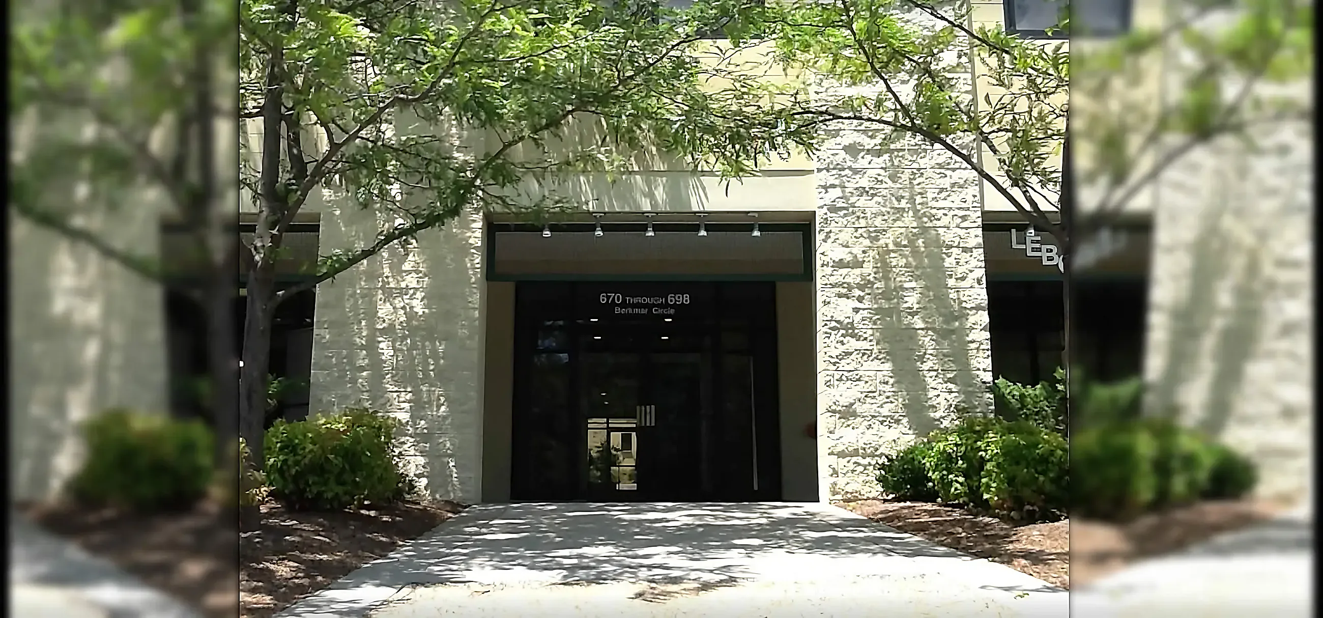 The entrance to Charlottesville Dental Care at 676 Berkmar Circle